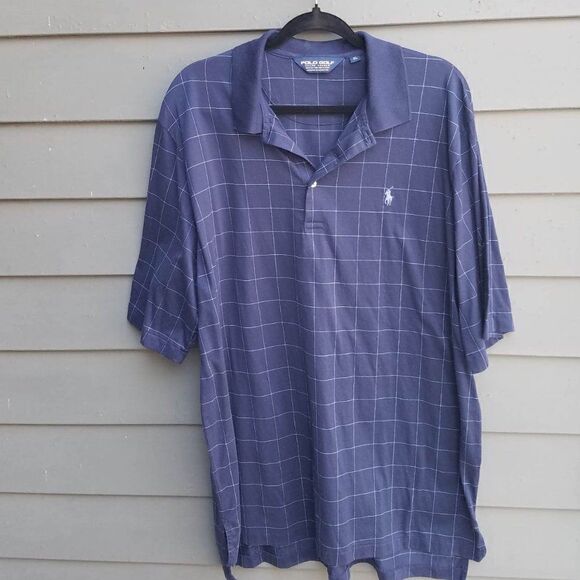 Mens Ralph Lauren Navy Polo Golf Polo size XL - Picture 2 of 9
